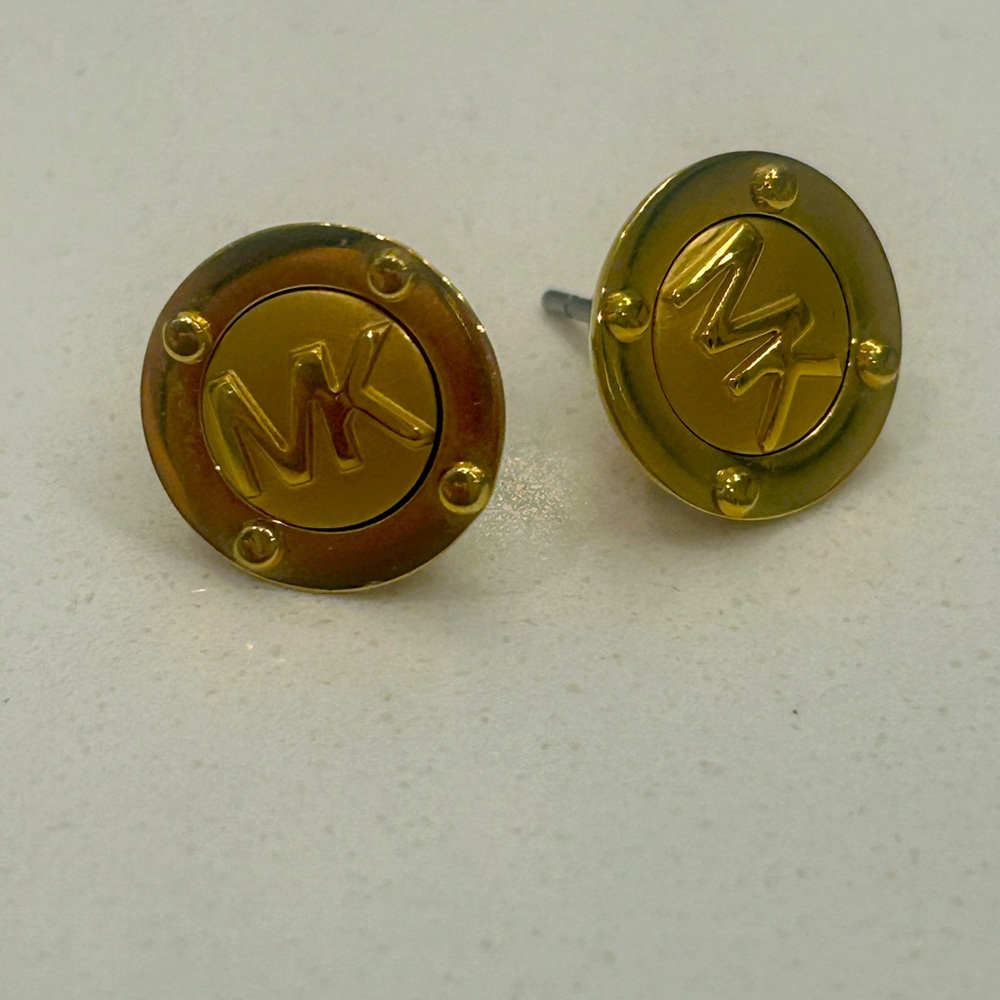 Michael Kors Goldtone Stud Earrings, Preloved